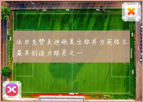 法尔克赞麦迪逊复出称其为英格兰最具创造力球员之一
